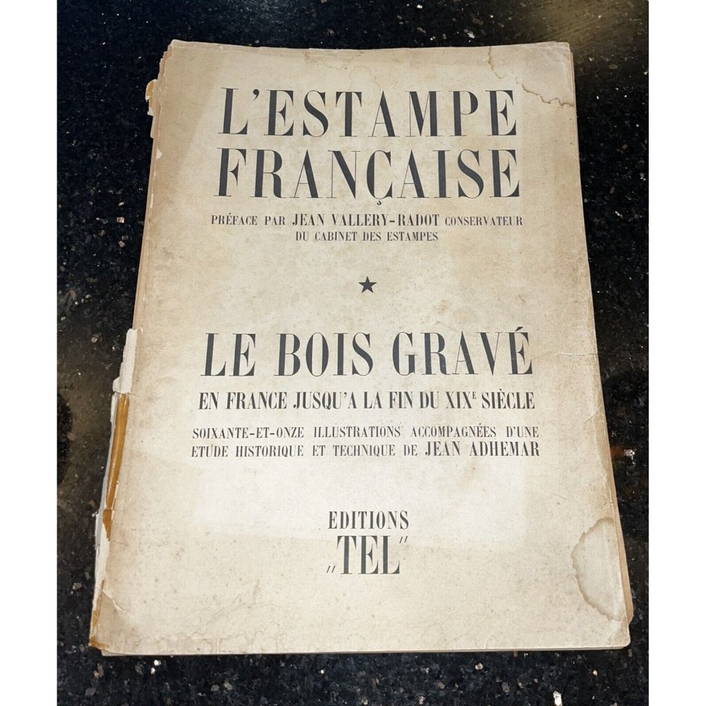 Vintage 1944 French Art prints L'Estampe Francaise  Vallery-Radott  Editions TEL